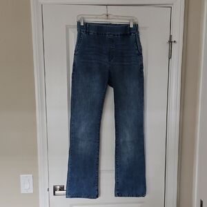 Bevy Flog Elastic Waist Boot Leg Jeans